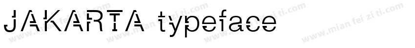 JAKARTA typeface字体转换